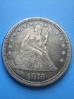 1876 Seated Liberty Quarter, Choice  Beautiful Original Coin (S712)￼