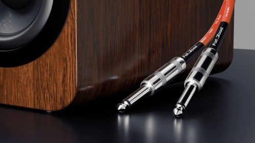 PA Speaker Cables 25FT (4 PACK) FAT TOAD Pro-Audio Wire Quarter Inch Male Jack - Picture 3 of 14