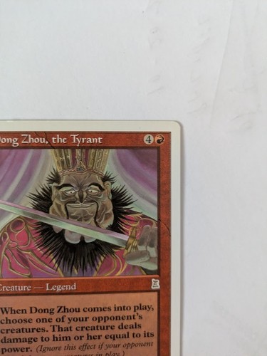 Dong Zhou, the Tyrant Portal 3K MTG NM Free Shipping with tracking - Picture 6 of 6