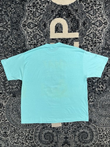 Vintage 70er Jahre Garfield Ha! I Kill Me T-Shirt Gr. XL Made In USA Blau Supreme - Bild 6 von 11