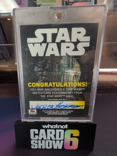 Stormtrooper Sketch by Jessica Hickman 1/1 Topps Star Wars - Picture 2 of 2