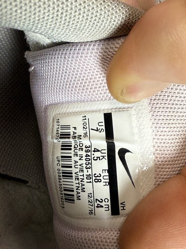 Nike Wmns Initiator White Silver Pink Women Running Sneakers 394053-101 sz 7 - Picture 10 of 10