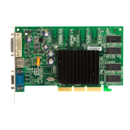 Graphics Card Dell 09Y452 NVIDIA GEFORCE FX 5200 128MB MS-8911 AGP DVI VGA - Picture 3 of 3