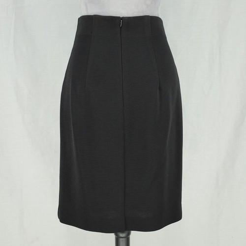 Joseph Ribkoff Creations Skirt Suit Womens 10 Black Faux Fur Neck Cuffs Vintage - Picture 17 of 18