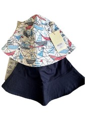Accsa Boys One Size Cotton Bucket Hats New In Package Navy Sailboats