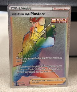 Single Strike Style Mustard (Secret) 177/163 Swsh05: Battle Styles Holo NM/MINT