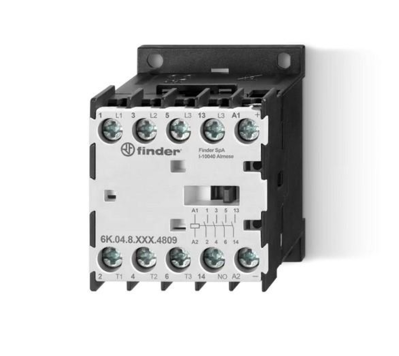 Finder 6K.04.8.230.4309 mini contactor 230V AC 4kW 35mm Rail mount - Image 3