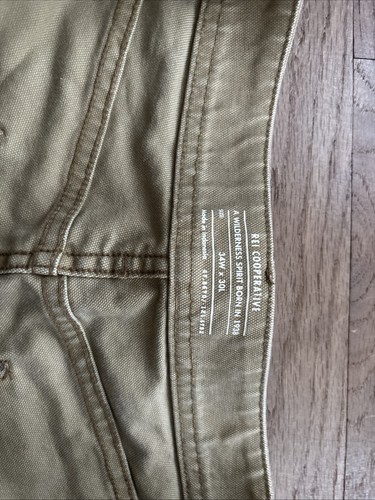 Pantalones cooperativos rei doble rodilla marrón para hombre talla 34X30 senderismo al aire libre - Imagen 6 de 12