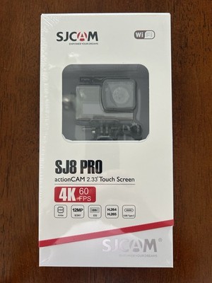 SJCAM SJ8 PRO 4K 60fps Action Camera 2.33  IPS Touch Screen 12MP BUNDLE NEW