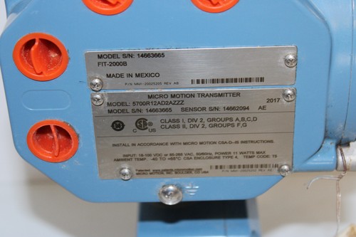 MICRO MOTION 5700 R12 AD2AZZZAAAZATG MFG 2017 TRANSMITTER NEW - Picture 7 of 7