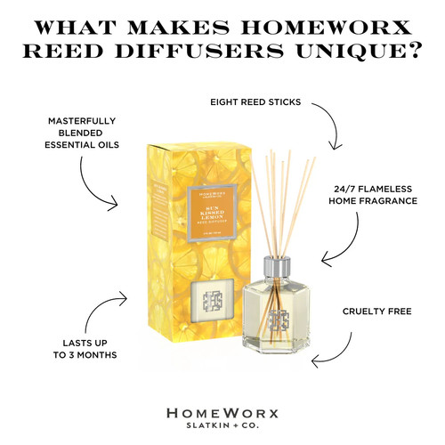 HomeWorx by Slatkin + Co. Sunkissed Lemon Scented Oil Reed Diffuser 4fl oz - Picture 2 of 8