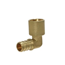 25 Pack XFITTING 1/2" Pex B X 1/2" Female Sweat Elbow, Lead Free Brass