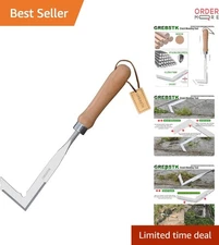 Stainless Steel Weeding Tool Manual Garden Tool Durable 13 in Beech Handle