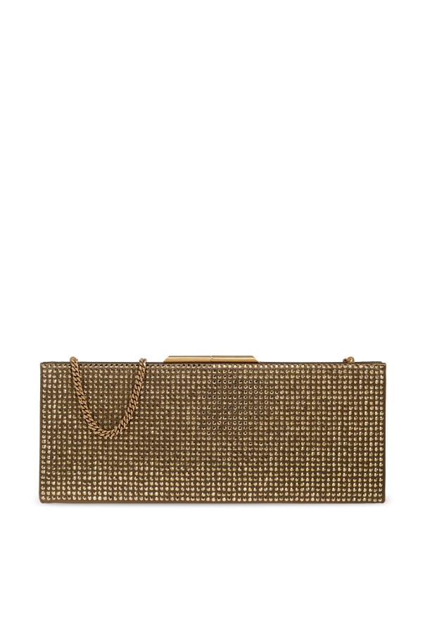 Saint Laurent - Women - Clutch with shimmering appliqus - Green 503090₽