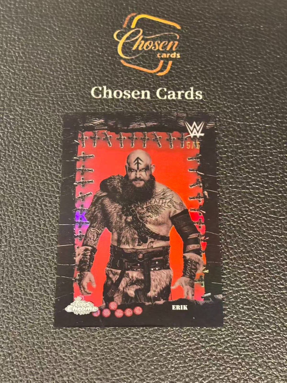 2025 Topps Chrome WWE Cactus Jack Erik Famed Phantoms Red Refractor 5/5 GH98