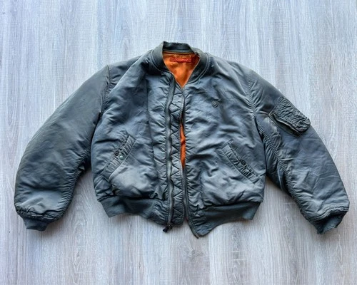 Vintage 60s Vietnam L-2B Military Reversible Flight Jacket MA-1 - Medium