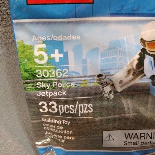 * Lego City ritirato NUOVO 30362 Sky Police Jetpack sigillato polisacco 2019 2 minifigure - Foto 4 di 6