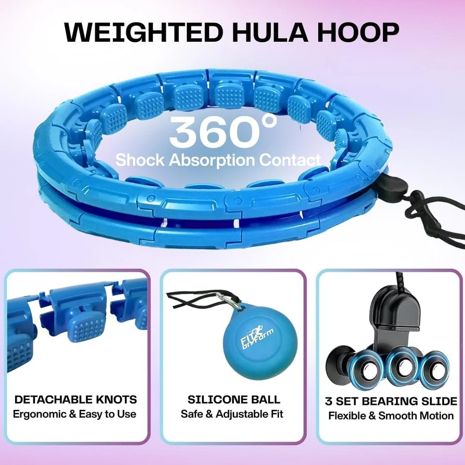 Infinity 加权草裙舞成人圈 - 蓝色 55 — 第 4/4 张图片