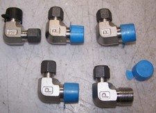 5) NEW PARKER 316 STAINLESS STEEL 1/4" TUBE FITTING 1/2" NPT ELBOW 1/4" X 1/2" 