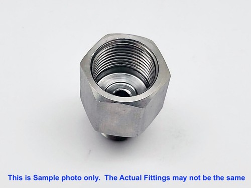 BSPT Tapered R 1/4" Female to 1/2" NPT Male Stainless Sensor Adaptor Fittings - Picture 5 of 6