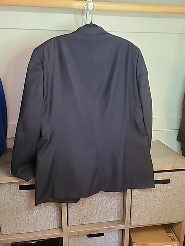 48R Ralph Lauren POLO goldene Knöpfe blau Herren Blazer Jacke Mantel Wolle strukturiert - Bild 11 von 11
