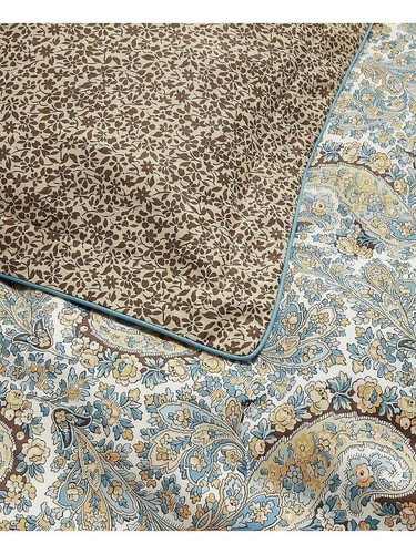 RALPH LAUREN Riley Paisley FULL/ QUEEN COMFORTER SET 3P Neutral Palette $385 Tan - Picture 7 of 12