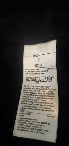 Ne Gap Fit pants workout leggings  Capri regular rise 21" inseam size XS / NWT - Picture 7 of 13