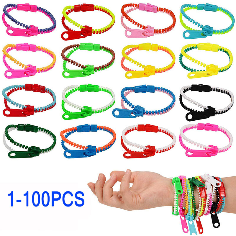 Sensory Zipper Fidget Bracelet Zip Stim Child Toys Stress Anxiety Relief Autism eBay