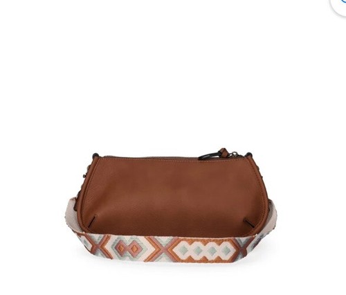 No Boundaries Women's Brown Boho Buckle-Detailed Studded Saddle Shoulder Bag NWT - Picture 10 of 14