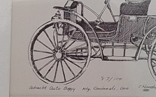 J. JAS. JAMES KENNEDY NUMBERED SKETCH PRINT SCHACHT BUGGY CINCINNATI OH VINTAGE - Picture 16 of 19