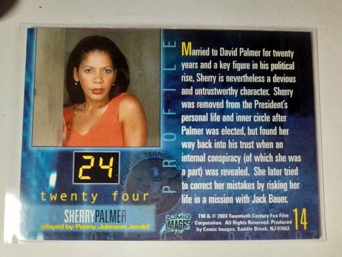 24 Profile Sherry Palmer Collector Card No. 14 - Picture 2 of 2