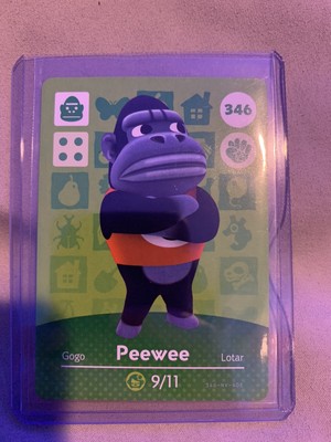 Peewee #346 Animal Crossing Amiibo - MINT - Never Scanned ...