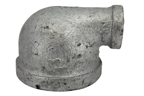 Galvanised Malleable Iron Reducing Elbow Pipe Fitting (BSP) - Picture 28 of 48