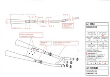 Marmitta silenziatore coppia Sito Kawasaki Z650'77-83cromato chiaro Sito cod1204