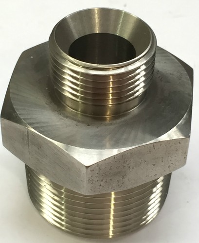 BSPP MALE X BSPT MALE ADAPTORS STAINLESS STEEL 316 FITTINGS - 1/8" - 2" 3K RATED - Picture 12 of 12