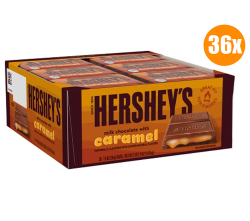 NEU! HERSHEY'S Milchschokolade mit Karamell Schokoriegeln, 1,4 Unzen (36 Stück) - Bild 1 von 3