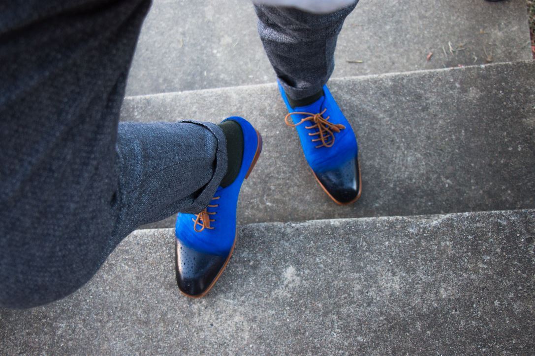 Strange Isle - Royal blu Oxford sautope (US 7-12) Sautope classeiche da uomo Strange Isle - Royal blu Oxford sautope (US 7-12) Sautope classeiche da uomo