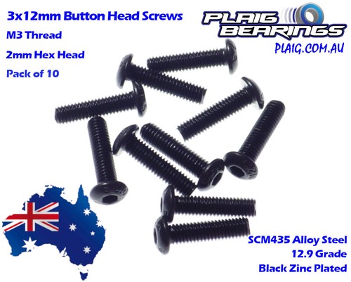 HPI RC Screws, Nuts and Grub Screws by Part Number - Packs of 10 - Grade 12.9 - Picture 31 of 77
