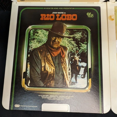 John Wayne CED Konvolut Rio Lobo The Shootist The Horse Soldiers Postkutsche - Bild 6 von 10