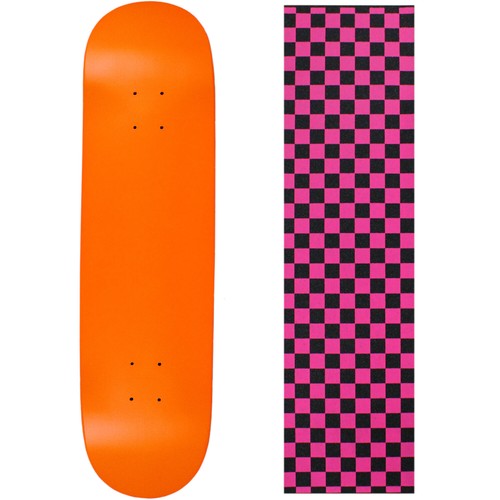 Skateboard Deck Pro 7-Ply Canadian Maple NEON ORANGE With Griptape 7.5" - 8.5" - Picture 8 of 20