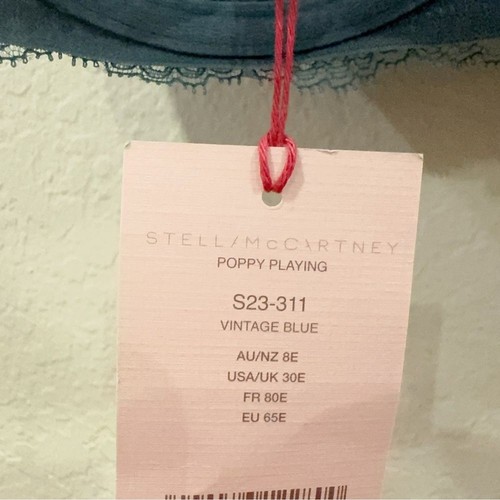Stella McCartney Poppy Playing Bra Vintage Blue NWT Women Bra SIZE 30E - Picture 8 of 14