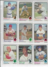 1973 Topps Baseball Cards Singles #1 to #100