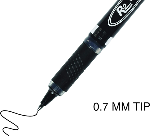 Inc. R2 Rollerball Penne - Set di penne a punta media da 0,7 mm con impugnatura comoda per Scho - Foto 6 di 12