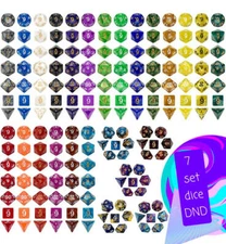 Mystical Dungeon's and Dragons 7-Set Dice DND