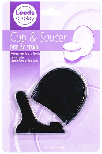Supporto display tazza e piattino nero: display set da tè - Foto 3 di 3