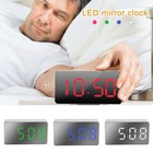 Mini LED Electric Digital Alarm Clock USB Charge Temperature Display for Kids