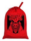 Christmas Santa Sack He's Been Watching Krampus Red 46 x 60cm
