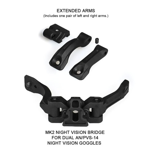 Nylon Fernglas Nachtsicht J Arm Schwalbenschwanz für PVS14 Connect Brücke Doppelrohr - Bild 6 von 24
