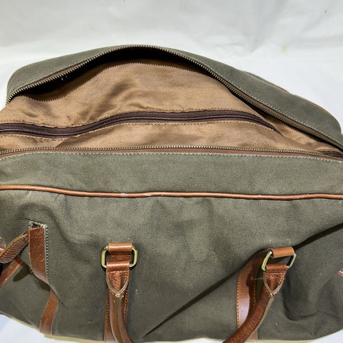 Woodland Leathers Weekender Seesack Forest Green Canvas/Leder - Bild 17 von 18
