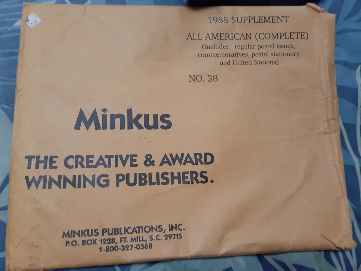 minkus 1988 american supplement stamp album pages selection shown america